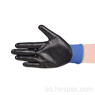 Guantes de trabajo mecánico de nitrilo personalizado EN388 Hestax